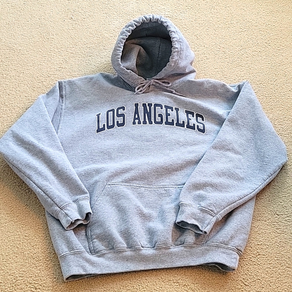 "Los Angeles" printed hoodie Gildan Heavy Blend feels & looks new